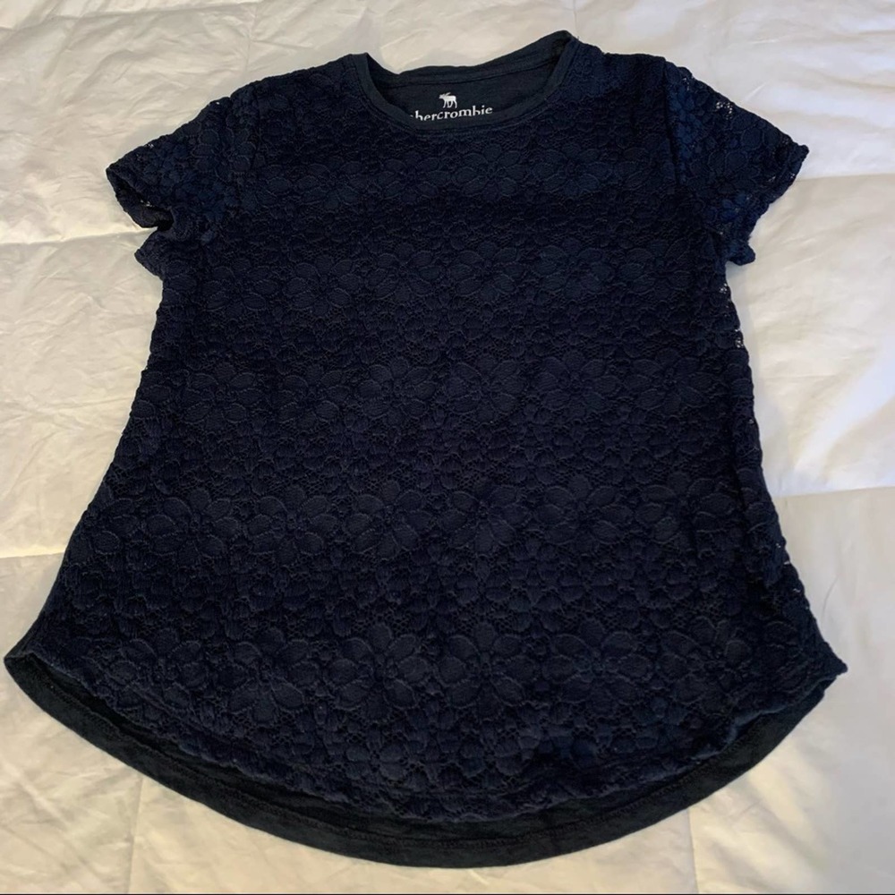 Abercrombie Kids Lace Overlay Blouse